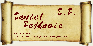 Daniel Pejković vizit kartica